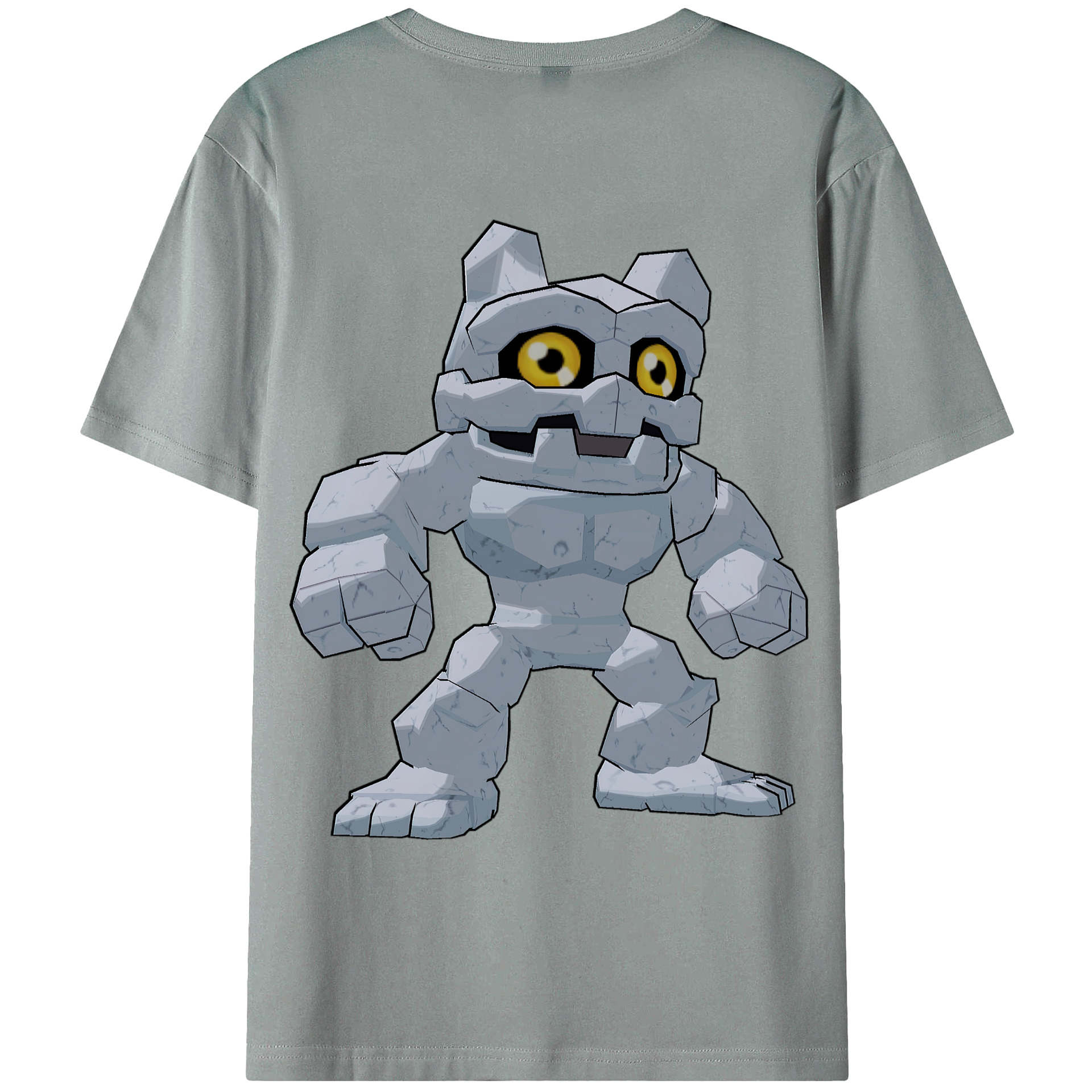 （画像用） Digimon デジタルモンスター/デジモン 綿100％ メンズ半袖Tシャツ（バックプリント） 通気性